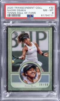 2020 Transcendent Collection “Tennis Hall of Fame” #32 Naomi Osaka (#36/50) - PSA NM-MT 8